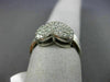 ESTATE WIDE .65CT DIAMOND 14KT WHITE GOLD 3D PAVE HEART PROMISE LOVE RING #671