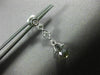 ESTATE .74CT DIAMOND & SMOKEY TOPAZ 14KT WHITE GOLD 3D ETOILE HANGING EARRINGS
