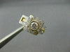 ESTATE WIDE .70CT SQUARE BEZEL DIAMOND 14KT W&Y GOLD ENGAGEMENT RING #18676