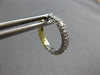 .35CT DIAMOND 18K 2 TONE GOLD CLASSIC FILIGREE REVERSIBLE HUGGIE EARRINGS #28015