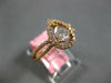 .67CT DIAMOND 18K YELLOW GOLD 3D CLASSIC ROUND & PEAR SHAPE HALO ENGAGEMENT RING