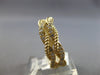ESTATE .57CT DIAMOND 14K YELLOW GOLD DOUBLE ROPE 3/4TH ETERNITY ANNIVERSARY RING