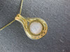 LARGE .50CT DIAMOND & AAA MABE PEARL 14KT 2 TONE GOLD TEAR DROP PENDANT #27266