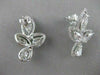 ESTATE LARGE 5.41CTW DIAMOND 14K WHITE GOLD MARQUISE PEAR HALO EARRINGS VVS 2409