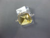 ESTATE 5.34CT DIAMOND & AAA YELLOW TOPAZ 14KT WHITE GOLD PYRAMID BUTTERFLY RING