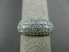 ESTATE WIDE 1.85CT DIAMOND 14KT WHITE & YELLOW GOLD 3D PAVE ANNIVERSARY RING 300