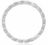 ESTATE .03CT DIAMOND 14KT WHITE GOLD ROUND & MARQUISE SHAPE SEMI ETERNITY RING