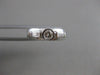 ESTATE DIAMOND 14K WHITE GOLD 3 STONE BEZEL ROUND ENGAGEMENT RING 5MM WIDE 20724