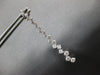 ESTATE 1.50CT DIAMOND 18K WHITE GOLD CRISS CROSS CHANDELIER FUN HANGING EARRINGS