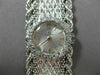 ANTIQUE EXTRA WIDE .45CT DIAMOND 14KT WHITE GOLD LARGE 3D ELECTION WATCH #20453