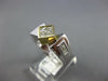 WIDE .87CT DIAMOND 14KT 2 TONE GOLD PRINCESS INVISIBLE SIDEWAY SQUARE MENS RING