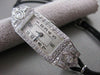 ANTIQUE LARGE 1.72CTW EURO MINE CUT DIAMOND PLATINUM DECO MECHANICAL WATCH #2584