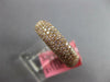 ESTATE 1.29CT DIAMOND 18K ROSE GOLD MULTI ROW PAVE 3/4 ETERNITY ANNIVERSARY RING
