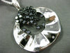 ESTATE LARGE 1.40CT DIAMOND 14KT WHITE GOLD 3D ETOILE HAMMER FLOATING PENDANT