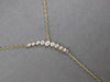 .49CT DIAMOND 14KT YELLOW GOLD GRADUATING JOURNEY SOLITAIRE LARIAT FUN NECKLACE
