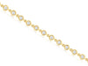 2.0CT DIAMOND 14KT YELLOW GOLD ROUND BEZEL BY THE YARD ETERNITY TENNIS BRACELET