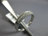 ESTATE .37CT DIAMOND 18KT WHITE GOLD ROUND & PRINCESS WEDDING ANNIVERSARY RING
