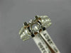 ESTATE WIDE .80CT DIAMOND 14KT WHITE GOLD 3D SEMI MOUNT ENGAGEMENT RING #17694