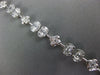 3.98CT DIAMOND 18KT WHITE GOLD INVISIBLE FLOWER OVAL BY THE YARD TENNIS BRACELET