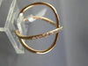 ESTATE WIDE .25CT ROUND DIAMOND 14KT ROSE GOLD 3D INFINITY X LOVE FUN RING