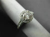ESTATE LARGE 1.98CT DIAMOND 18KT WHITE GOLD 3D CLASSIC FILIGREE ENGAGEMENT RING