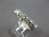 1.08CT DIAMOND 14KT WHITE GOLD 3D 5 STONE SHARED PRONG WEDDING ANNIVERSARY RING