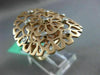 ESTATE LARGE .20CT DIAMOND 18KT ROSE GOLD 3D OPEN FLOWER FILIGREE ETOILE RING