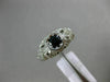 .76CT DIAMOND & AAA ROUND SAPPHIRE 14KT WHITE GOLD OPEN FILIGREE ENGAGEMENT RING