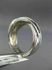 ESTATE WIDE .64CT BLACK & WHITE DIAMONDS 14KT WHITE GOLD INFINITY LOVE RING #860
