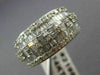 ANTIQUE WIDE 1.20CT BAGUETTE & ROUND DIAMOND 14KT WHITE GOLD WEDDING RING #21988