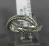 ESTATE .37CT DIAMOND 18KT WHITE GOLD MULTI ROW INFINITY SEMI ETERNITY LOVE RING
