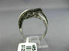 ESTATE LARGE 2.72CT WHITE & BLACK DIAMOND 14K WHITE GOLD CRISS CROSS FLOWER RING