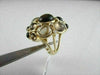 ESTATE LARGE 16.0CT ROUND DIAMOND & AAA SMOKEY TOPAZ 14KT YELLOW GOLD FUN RING