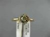 ESTATE .38CT WHITE & CHOCOLATE FANCY DIAMOND 14KT ROSE GOLD HALO ENGAGEMENT RING