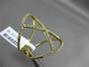 ESTATE LARGE .58CT ROUND DIAMOND 18KT YELLOW GOLD 3D OPEN X DESIGN FUN LOVE RING