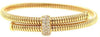 LARGE .38CT DIAMOND 18KT WHITE GOLD CRISS CROSS SNAKE FLEXIBLE BANGLE BRACELET