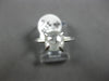 1.55CT SALT & PEPPER DIAMOND 18K WHITE GOLD 3D SOLITAIRE CUSHION ENGAGEMENT RING
