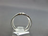 ESTATE LARGE .19CT DIAMOND 14KT WHITE GOLD 3D CLASSIC DOUBLE HEART FUN LOVE RING