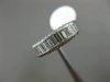 ESTATE .50CT BAGUETTE DIAMOND 14KT WHITE GOLD 3D 5mm WEDDING ANNIVERSARY RING