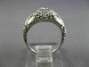 ANTIQUE WIDE .15CT OLD MINE DIAMOND 18KT WHITE GOLD SQUARE ENGAGEMENT RING 26037