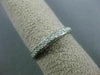 ESTATE .21CT DIAMOND 14KT WHITE GOLD 3D SEMI ETERNITY WEDDING ANNIVERSARY RING