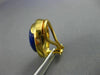 ESTATE LARGE AAA LAPIS 14KT YELLOW GOLD 3D CLASSIC OVAL CLIP ON EARRINGS #25816
