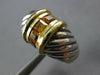 1.26CT AAA CITRINE 14K YELLOW GOLD & 925 SILVER DAVID YURMAN PRINCESS RING 27026