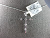 ESTATE .26CT DIAMOND 14KT WHITE GOLD CLASSIC ROUND ETOILE CROSS FLOATING PENDANT