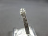 ESTATE .40CT DIAMOND 14KT WHITE GOLD 3D CLASSIC ROUND 2 STONE FILIGREE LOVE RING