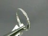 ESTATE .35CT DIAMOND 18KT WHITE GOLD 3D FILIGREE ETERNITY ANNIVERSARY RING 21592