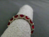 ESTATE 3.98CT DIAMOND & RUBY 18K ROSE GOLD DOUBLE SIDE ANNIVERSARY ETERNITY RING