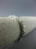 ANTIQUE .72CT DIAMOND 14KT WHITE GOLD 3D ETERNITY WEDDING ANNIVERSARY RING #2590
