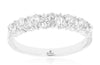 .67CT DIAMOND 14KT WHITE GOLD 3D PEAR SHAPE CRISS CROSS WEDDING ANNIVERSARY RING