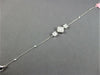 .51CT DIAMOND 18K WHITE GOLD ROUND & BAGUETTE 4 LEAF CLOVER FLOWER LOVE BRACELET